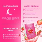 1 Sachet Animate Whiteglo Strawberry Collagen Drink