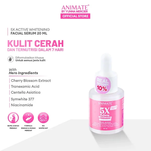 5x Active Whitening Facial Serum 20 ml